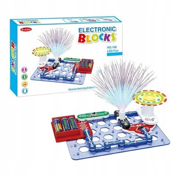 ZESTAW EDUKACYJNY mały elektronik LED FUN elektryk
