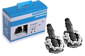 SHIMANO Pedały (SPD) PD-M520 Dwustronne Czarny