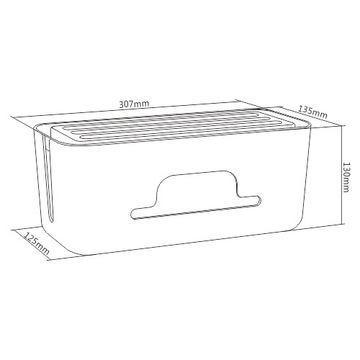Кабельный органайзер BOX Spacetronik SR-202 Защита полосы от затопления