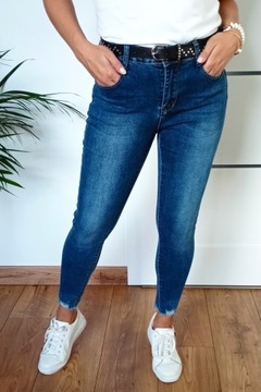 MS2 Jeansy M.SARA Push Up Z PASKIEM wyszczuplające r. 44 XXL (33, 34)