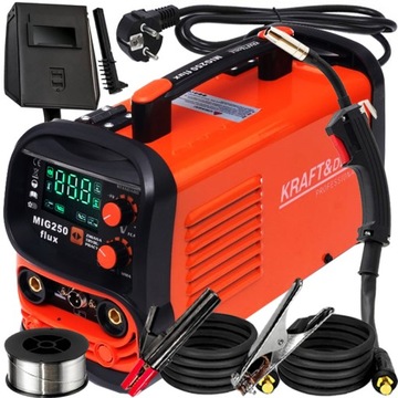SPAWARKA MIGOMAT 250A 230V IGBT MIG FLUX MMA 3W1