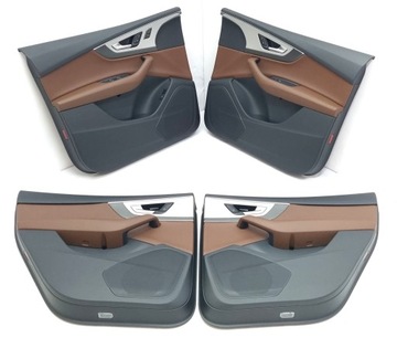 Boczki skóra brąz Ambient Audi Q7 4M