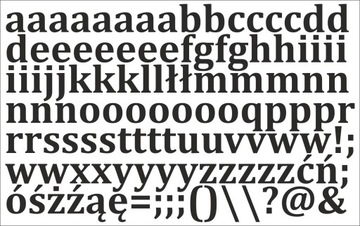 Самоадгезивные буквы наклеек лист 2 см