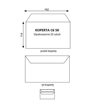 КОНВЕРТ C6 a25 SK БЕЛЫЙ