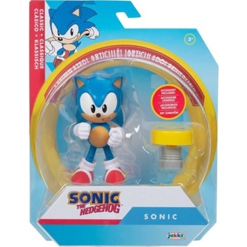 SONIC THE HEDGEHOG CLASSIC SONIC 10cm + WYSKOCZNIA