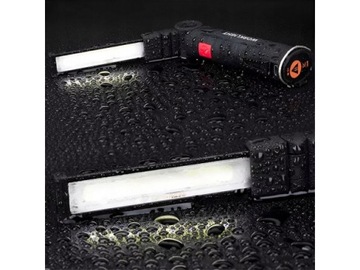 LATARKA WARSZTATOWA LAMPA LAMPKA LED MAGNES 900LM + Mocny Magnes