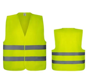 Светоотражающий жилет для дорожных работ OHS ЖЕЛТЫЙ XL CE