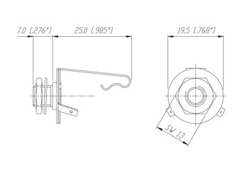 REAN NYS229 Разъем jack 6,3 мм (моно)