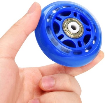 Колеса+подшипники для роликовых коньков 8шт*70мм синие