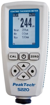 Miernik grubości powłok lakieru farb PeakTech 5220
