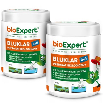 2 x 500 g | BluKlar 3w1 preparat do oczek wodnych