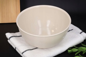 МИСКА ПЛАСТИКОВАЯ, бежевая, маленькая кухонная миска, 0,5л, для фруктовых снеков