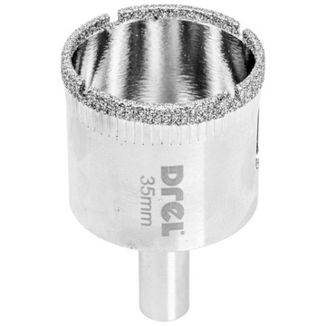 OTWORNICA DIAMENTOWA KORONKA DO GRESU CERAMIKI PŁYTEK GLAZURY SZKŁA 35 mm