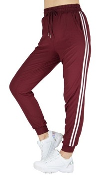 DRESOWE SPODNIE Z LAMPASEM WYSOKI STAN B r.M