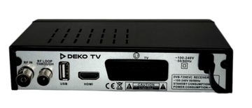 Тюнер-декодер DVBT2 DekoTV PRO2 Наземное телевидение DVB-T2 HEVC H.265 DEKO