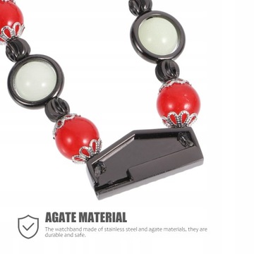 Ремешок для часов из агата. Жемчужный ремешок для часов.