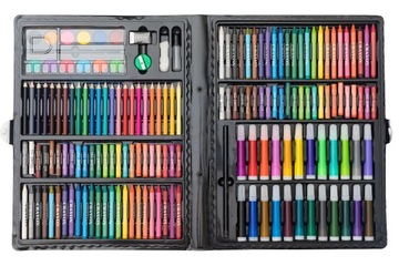 ХУДОЖЕСТВЕННЫЙ НАБОР ДЛЯ РАСКРАСКИ, МАЛКИ 168, ЧЕМОДАН