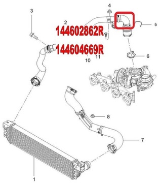 TURBO CABLE MASTER III TURBINE 2.3dCi 144602717R