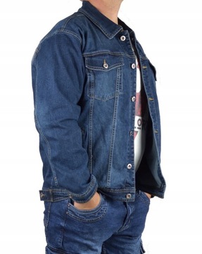 Katana Jeansowa Męska St.leonf Kurtka Granatowe 3XL Duża