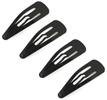 SPINKI DO WŁOSÓW PYKI CZARNE 3 cm - 4 SZTUKI