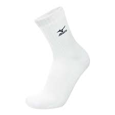 Mizuno Volleyball Socks Medium White - Белые волейбольные носки