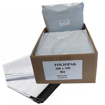 FOLIOPAKI KURIERSKIE MOCNE B4 260x350 PAKIET/50szt