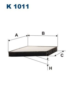 FILTRON K 1011 FILTR VENTILACE PROSTORU SPOLUJEZDCE
