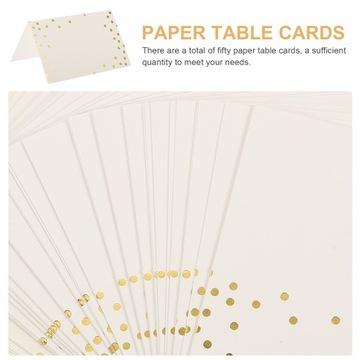 50 szt. Wizytówki z miejscem do siedzenia Wizytówk