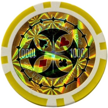 ПОКЕРНЫЙ НАБОР 300 ШТ. ЖЕТОНЫ 1 - 1000 ДИЗАЙН