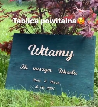 Приветственная доска для свадьбы Свадьба Первое причастие ВАШ ЛЮБОЙ ТЕКСТ EASILA Green