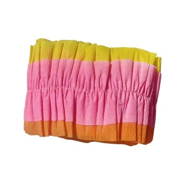 2шт морщинистая бумага в рулоне пасхальное украшение свадебный занавес оранжевый и розовый