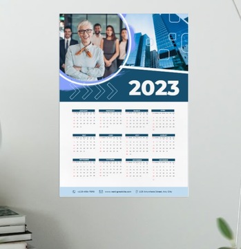 Годовой календарь А3 - индивидуальный дизайн + печать