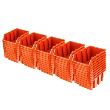 50X Pojemnik magazynowy kuweta NP4 KTR12 ORANGE