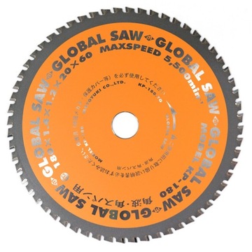 Piła do cienkiej stali GLOBAL SAW 180 / 60z CERMET