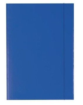 Teczka z gumką kartonowa ECO granatowa
