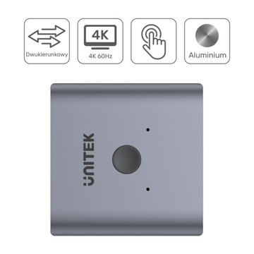 UNITEK V1127A ДВУНАПРАВЛЕННЫЙ ПЕРЕКЛЮЧАТЕЛЬ HDMI 2.0 4K