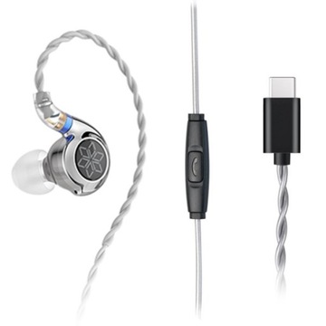 FiiO FD11 Type-C Monitory przetworniki dynamicznym pilot mikrofon 2-pin