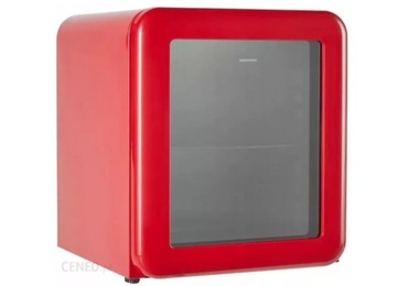 Mini Lodówka Retro Medion, czerwona, 48L