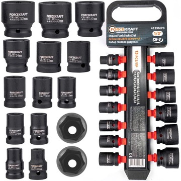 Набор ударных головок 1/2