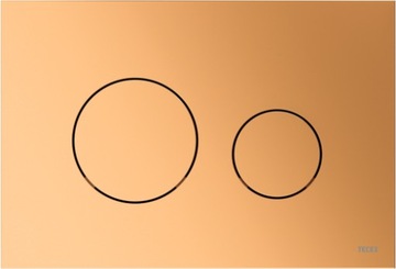 Tece Loop TECE Loop - przycisk spłukujący do WC z tworzywa mosiądz metalicz