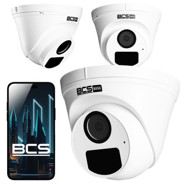 BCS-B-EIP12FR3(2.0) Kopułowa Kamera FullHD DWDR IR30m Mikrofon Aplikacja