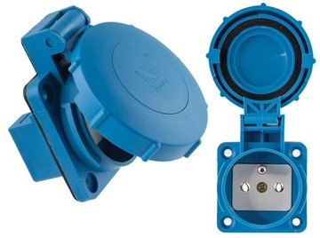 Gniazdo tablicowe 16A 250V IP67 D.3146