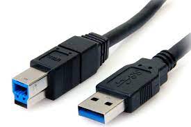 KABEL USB A-B USB 3,0 BIAŁY/CZARNY NOWY 1,8 METRA