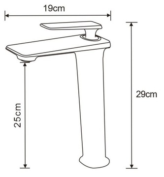 Умывальник MEXEN PURUS FATTER HIGH BLACK ROSE