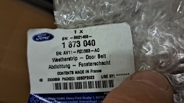 FORD B-MAX LIŠTA SKLA ZHRNUJÍCÍ LEVÝ PŘEDNÍ