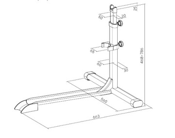 ВЕРТИКАЛЬНАЯ ПОДСТАВКА С РЕГУЛИРОВКОЙ ВЫСОТЫ, СТАБИЛЬНЫЙ ДЕРЖАТЕЛЬ ВЕЛОСИПЕДА, ШИНА 16~29