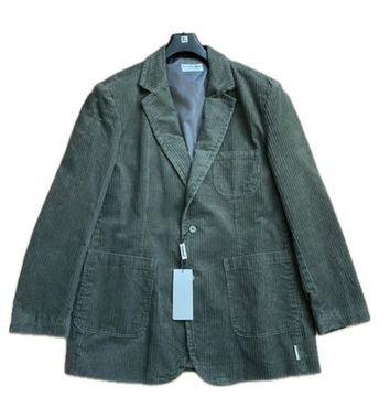 Marynarka męska sztruksowa Sztruks Bawełna Khaki / Brąz XL