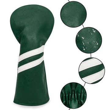 3 деревянных чехла для головы для гольфа. Чехол для головы клюшки для гольфа.