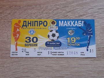 Puchar UEFA , Dnipro - Maccabi Hajfa