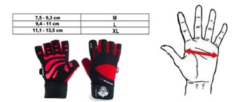 ПЕРЧАТКИ ДЛЯ ТРЕНИРОВОЧНЫХ ЗАЛОВ ПЕРЧАТКИ ДЛЯ СИЛОВЫХ УПРАЖНЕНИЙ BUSHIDO L